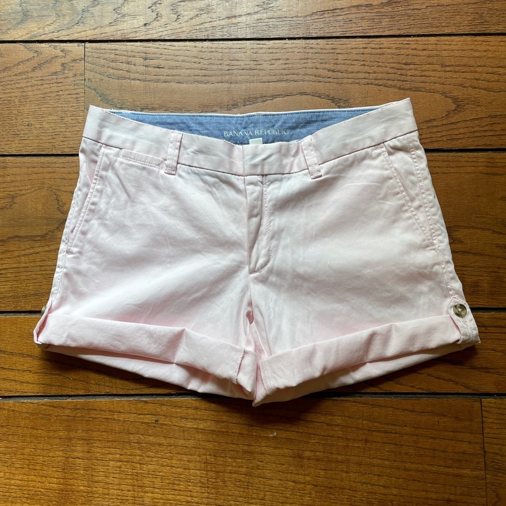 NWOT Banana Republic Stretch Weekend Shorts in Pink